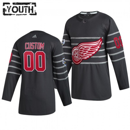 Camisola Detroit Red Wings Personalizado Cinza Adidas 2020 NHL All-Star Authentic - Criança
